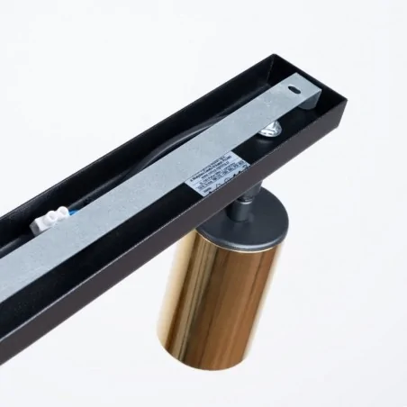 Lampy-sufitowe - plafon winx 2 czarny/złoty sollux sl.1383 