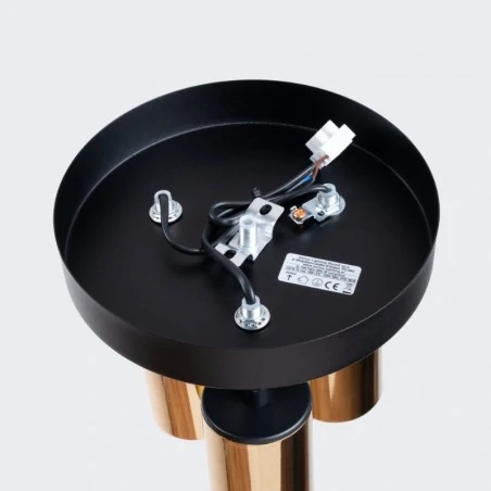 Lampy-sufitowe - plafon winx 3p czarny/złoty sollux sl.1385 