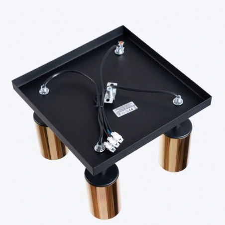 Lampy-sufitowe - plafon winx 4 czarny/złoty sollux sl.1386 