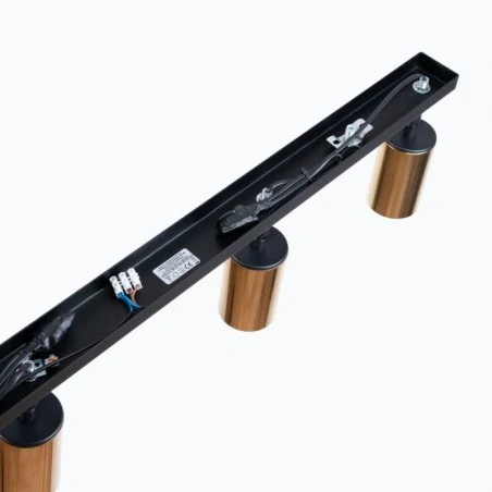 Lampy-sufitowe - plafon winx 4l czarny/złoty sollux sl.1387 