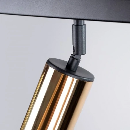 Lampy-sufitowe - plafon winx 4l czarny/złoty sollux sl.1387 