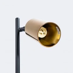 Lampki-biurkowe - lampa biurkowa winx czarny/złoty sollux sl.1389 
