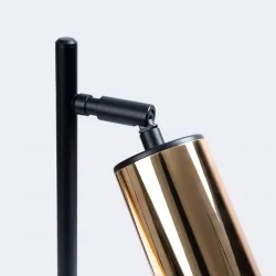 Lampki-biurkowe - lampa biurkowa winx czarny/złoty sollux sl.1389 