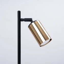 Lampki-biurkowe - lampa biurkowa winx czarny/złoty sollux sl.1389 
