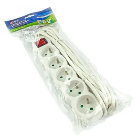 Przedluzacze-elektryczne - przedłużacz z wyłącznikiem 5 gniazd 5m p1515 emos - 1902150500 