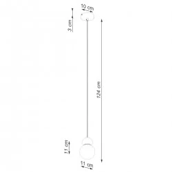 Lampy-sufitowe - lampa wisząca pekka 1 biała/naturalne drewno sollux sl.1390 