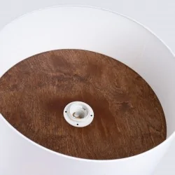 Lampy-sufitowe - plafon telesto biały/ciemny brąz sollux sl.1392 