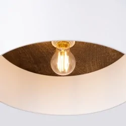 Lampy-sufitowe - plafon telesto biały/ciemny brąz sollux sl.1392 