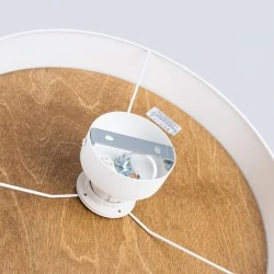 Lampy-sufitowe - plafon telesto biały/jasny brąz sollux sl.1393 