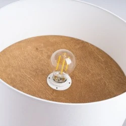 Lampy-sufitowe - plafon telesto biały/jasny brąz sollux sl.1393 