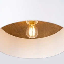 Lampy-sufitowe - plafon telesto biały/jasny brąz sollux sl.1393 