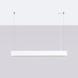 Lampy-sufitowe - lampa wisząca spark biała sollux sl.1394 