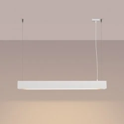 Lampy-sufitowe - lampa wisząca spark biała sollux sl.1394 