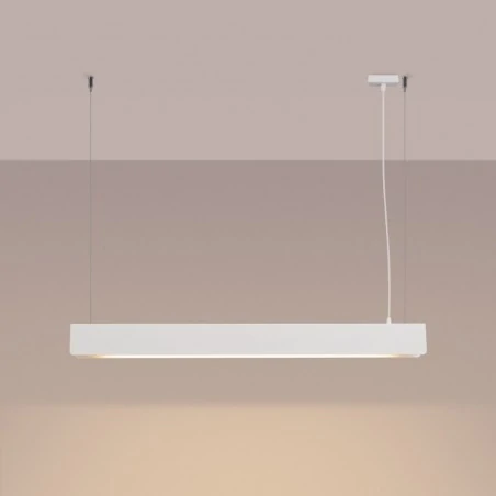 Lampy-sufitowe - lampa wisząca spark biała sollux sl.1394 