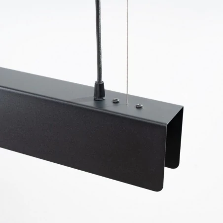 Lampy-sufitowe - lampa wisząca długa spark czarna sollux sl.1395 