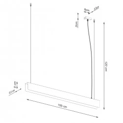 Lampy-sufitowe - lampa wisząca spark złota sollux sl.1396 