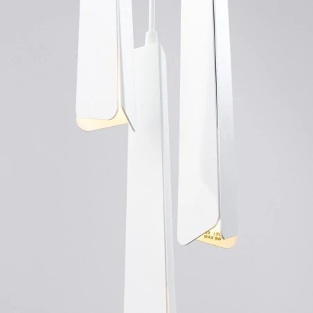 Lampy-sufitowe - lampa wisząca prysm 3p biała sollux sl.1398 