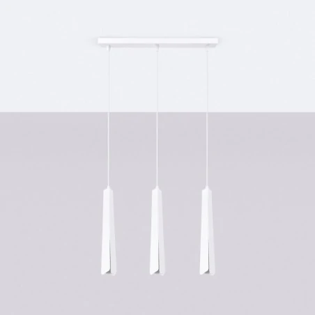 Lampy-sufitowe - lampa wisząca prysm 3l biała sollux sl.1399 