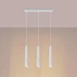Lampy-sufitowe - lampa wisząca prysm 3l biała sollux sl.1399 