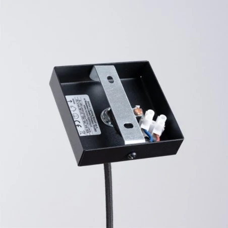 Lampy-sufitowe - lampa wisząca prysm 1 czarna sollux sl.1400 