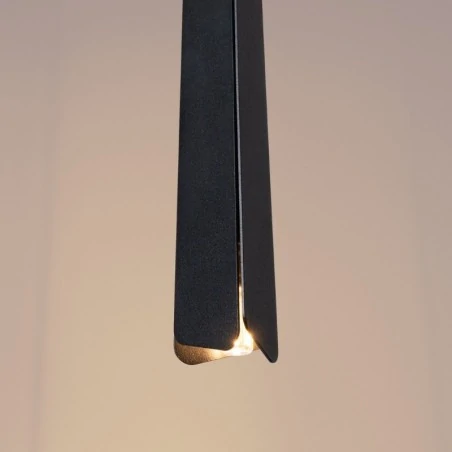 Lampy-sufitowe - lampa wisząca prysm 1 czarna sollux sl.1400 