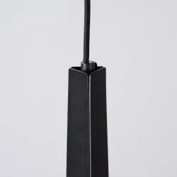 Lampy-sufitowe - lampa wisząca prysm 1 czarna sollux sl.1400 
