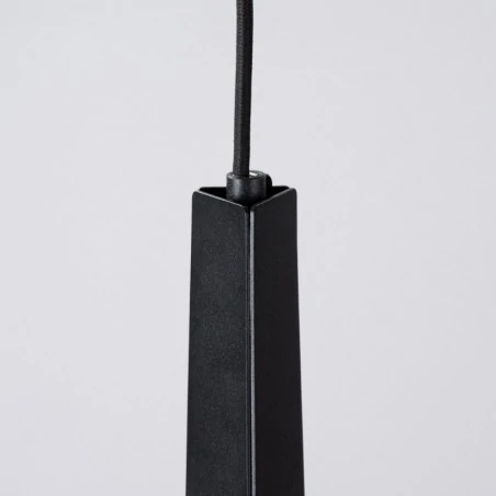 Lampy-sufitowe - lampa wisząca prysm 1 czarna sollux sl.1400 