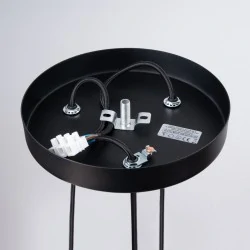 Lampy-sufitowe - lampa wisząca prysm 3p czarna sollux sl.1401 
