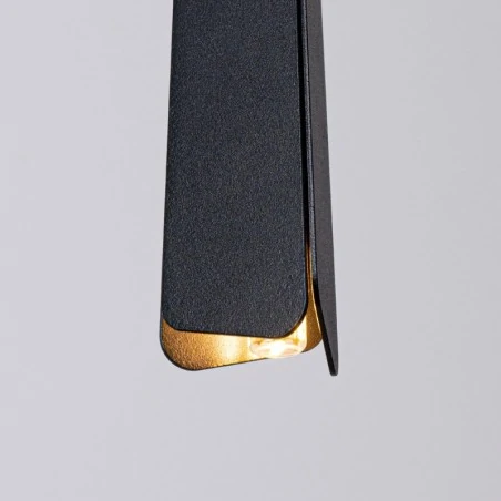 Lampy-sufitowe - lampa wisząca prysm 3p czarna sollux sl.1401 