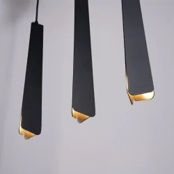 Lampy-sufitowe - lampa wisząca prysm 3l czarna sollux sl.1402 