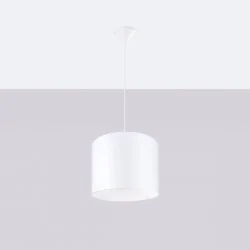 Lampy-sufitowe - lampa wisząca nova 30 biała sollux sl.1403 