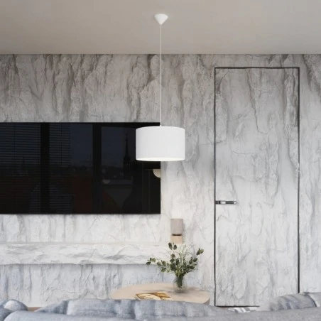 Lampy-sufitowe - lampa wisząca nova 30 biała sollux sl.1403 