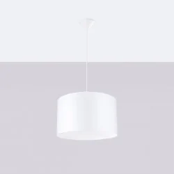 Lampy-sufitowe - lampa wisząca nova 40 biała sollux sl.1404 