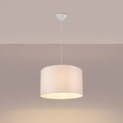 Lampy-sufitowe - lampa wisząca nova 40 biała sollux sl.1404 