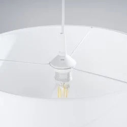 Lampy-sufitowe - lampa wisząca nova 40 biała sollux sl.1404 