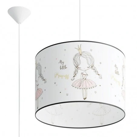 Lampy-sufitowe - lampa wisząca princess 40 sollux sl.1415 
