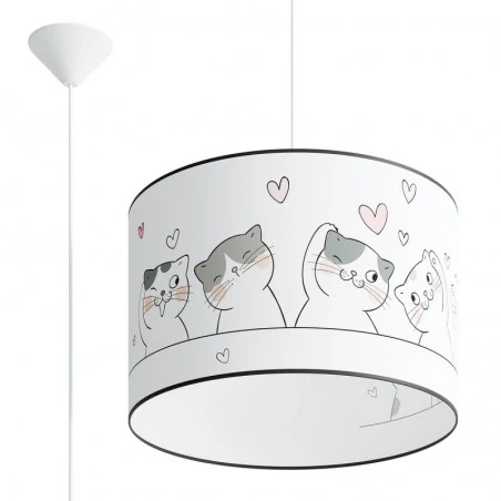Lampy-sufitowe - lampa wisząca cat 40 sollux sl.1419 