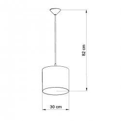 Lampy-sufitowe - lampa wisząca football b 30 sollux sl.1426 