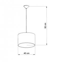 Lampy-sufitowe - lampa wisząca football c 40 sollux sl.1429 