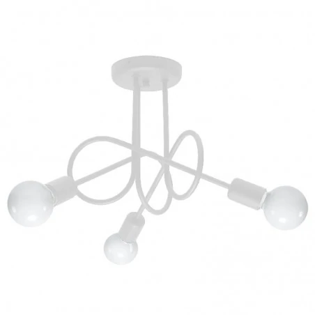 Lampy-sufitowe - żyrandol loop 3 biały sollux sl.1431 