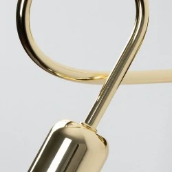 Kinkiety-do-salonu - kinkiet loop złoty połysk sollux sl.1436 