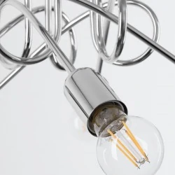 Lampy-sufitowe - żyrandol loop 5 chrom sollux sl.1441 