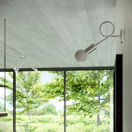 Lampy-sufitowe - żyrandol loop 5 chrom sollux sl.1441 