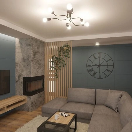 Lampy-sufitowe - żyrandol 6 punktowy minimalistyczny vector 6 biały sollux sl.1443 