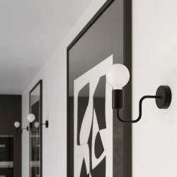 Kinkiety-do-salonu - kinkiet  modernistyczny czarny vector czarny sollux sl.1445 