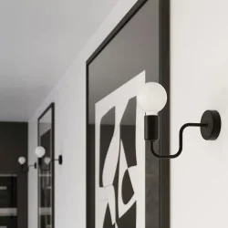 Lampy-sufitowe - żyrandol nowoczesny na 4 wyginane ramiona vector 4 czarny sollux sl.1446 