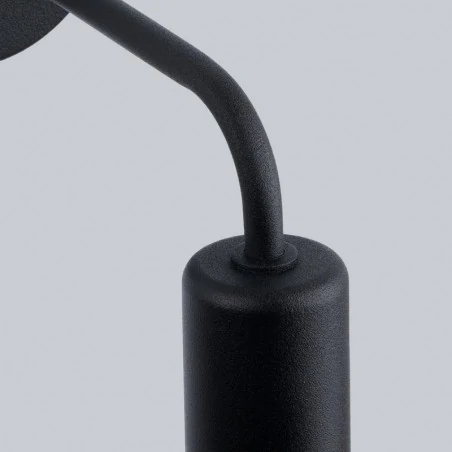 Kinkiety-do-salonu - kinkiet prosty czarny minimalistyczny norah czarny sollux sl.1449 