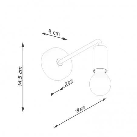 Kinkiety-do-salonu - kinkiet prosty czarny minimalistyczny norah czarny sollux sl.1449 