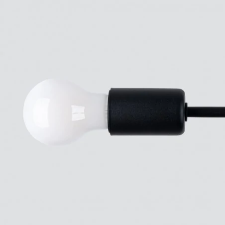 Lampy-sufitowe - żyrandol industrialny 3 ramiona norah 3 czarny sollux sl.1450 