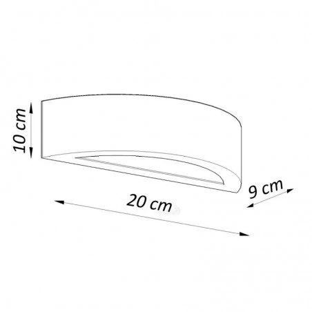 Kinkiety-do-salonu - kinkiet ceramiczny atena 20 sollux sl.1458 
